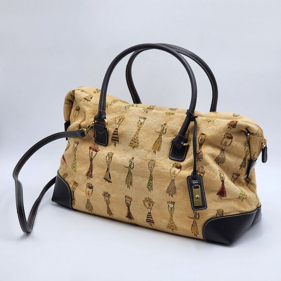 Etienne Aigner Vintage Native Natural Tribal Women Print Satchel Shoulder Bag - Picture 2 of 11